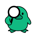 Green promo duck illustration